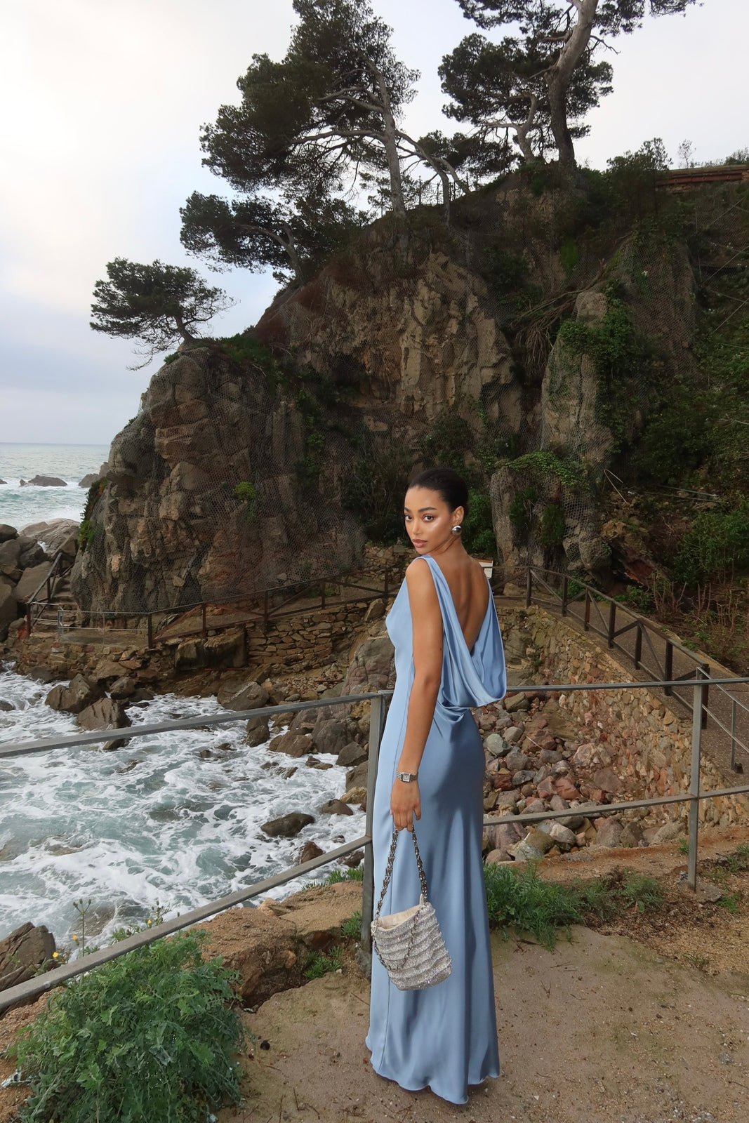 LONG FLUID BLUE DRESS - KAO LONG FLUID BLUE DRESS - KAO