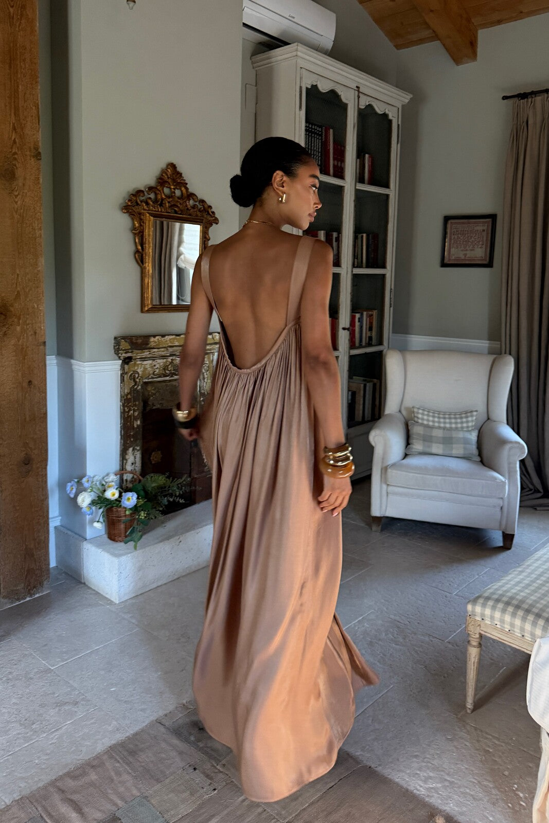 BEIGE GOLD DRESS - KAO BEIGE GOLD DRESS - KAO