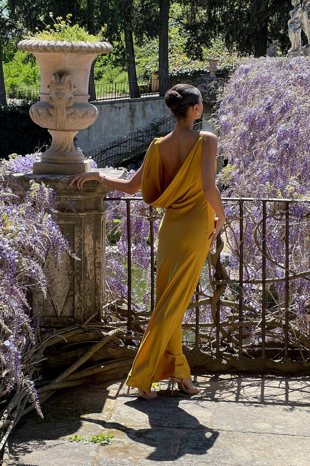 LONG FLUID YELLOW DRESS