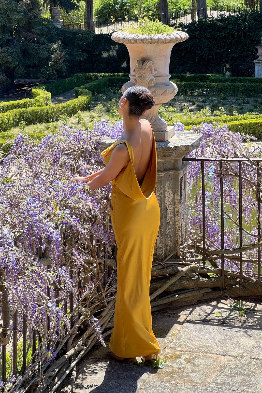 LONG FLUID YELLOW DRESS