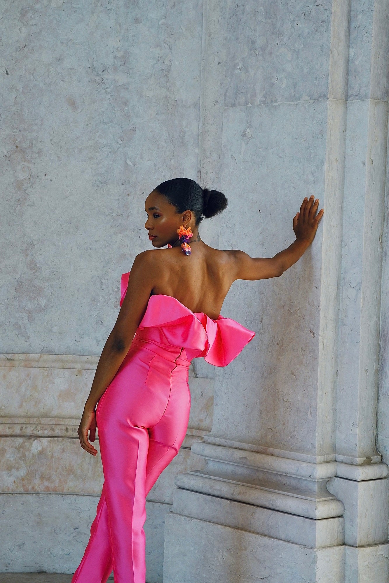 Pink online jumpsuit dress