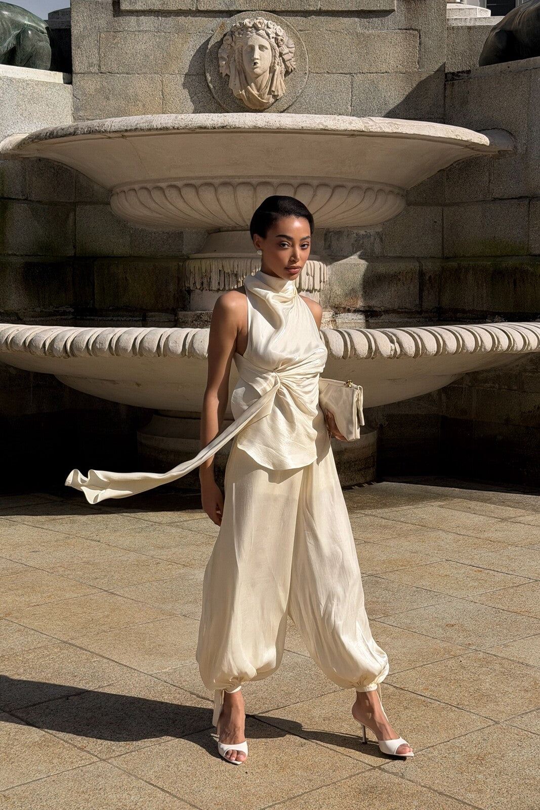 TOP PÉROLA ACETINADO COSTAS ABERTAS