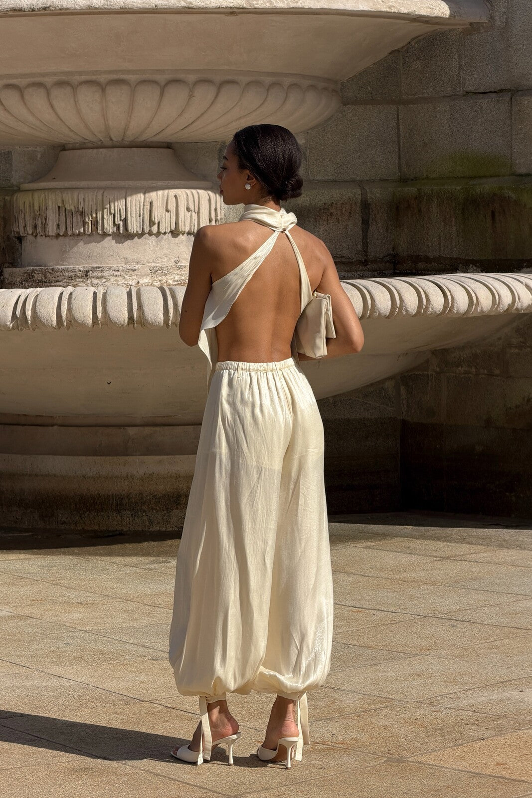 TOP PÉROLA ACETINADO COSTAS ABERTAS