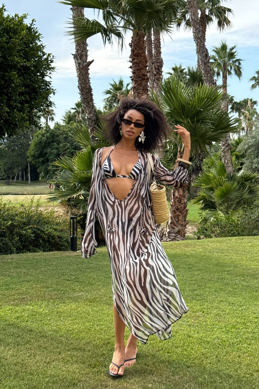 ZEBRA PRINT SHIRT DRESS - KAO ZEBRA PRINT SHIRT DRESS - KAO
