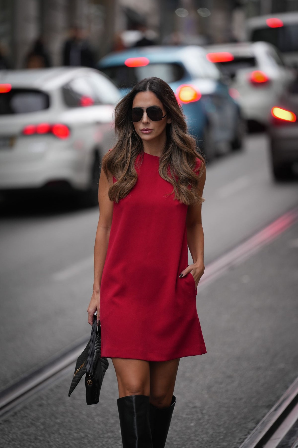 ROBE COURTE ROUGE