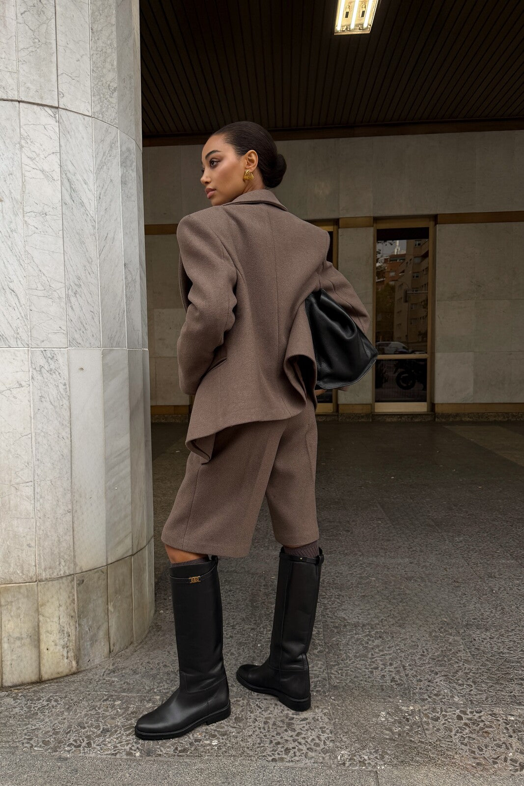 BERMUDA EM LÃ TAUPE