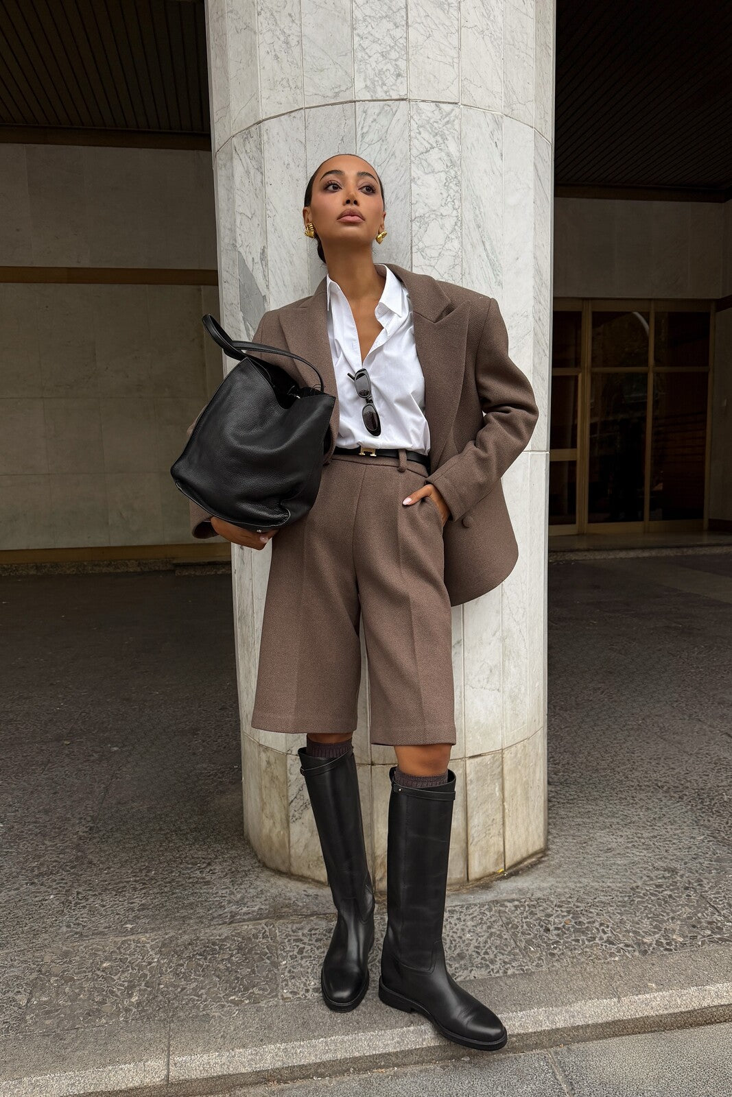 BERMUDA EM LÃ TAUPE