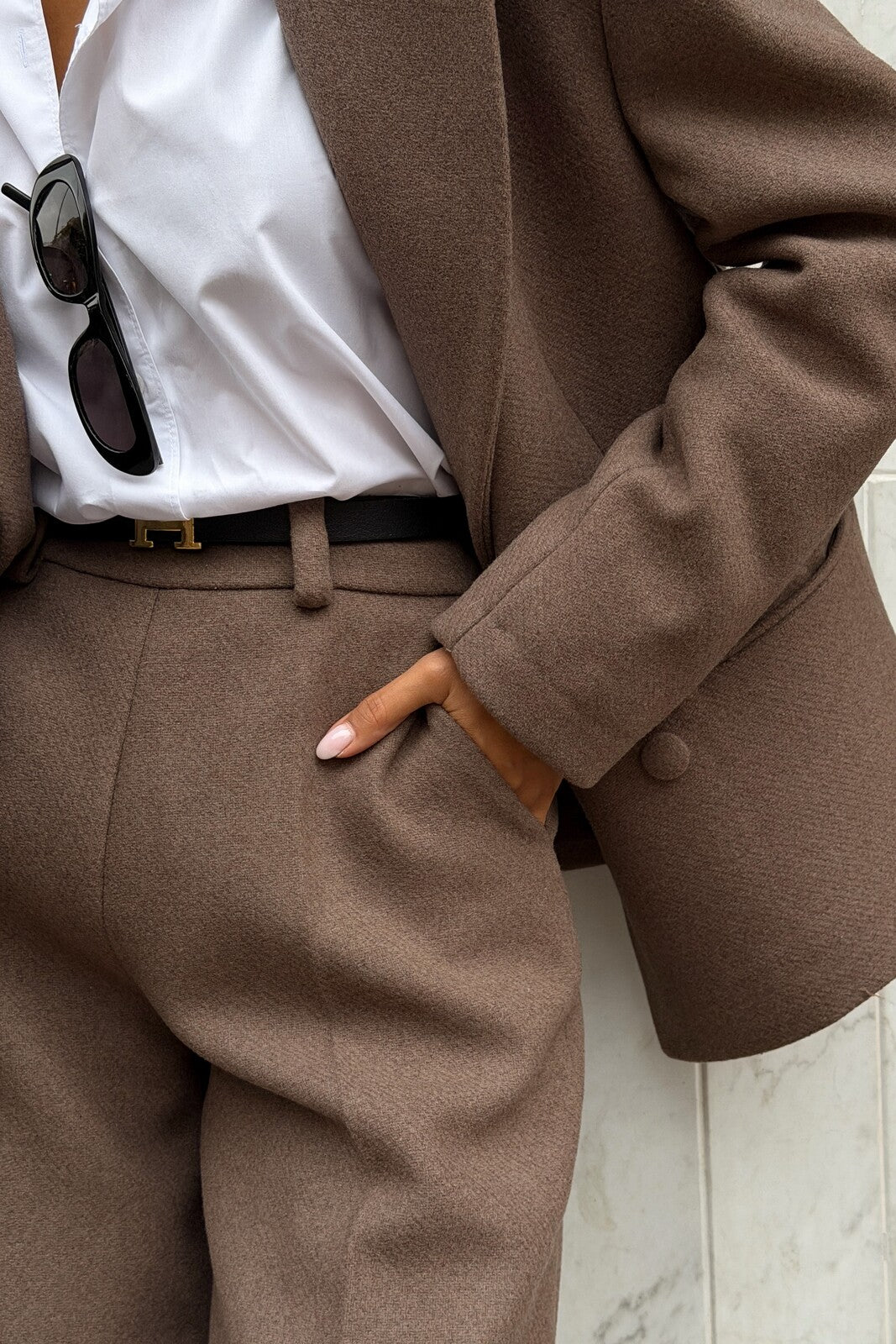 BERMUDA EM LÃ TAUPE