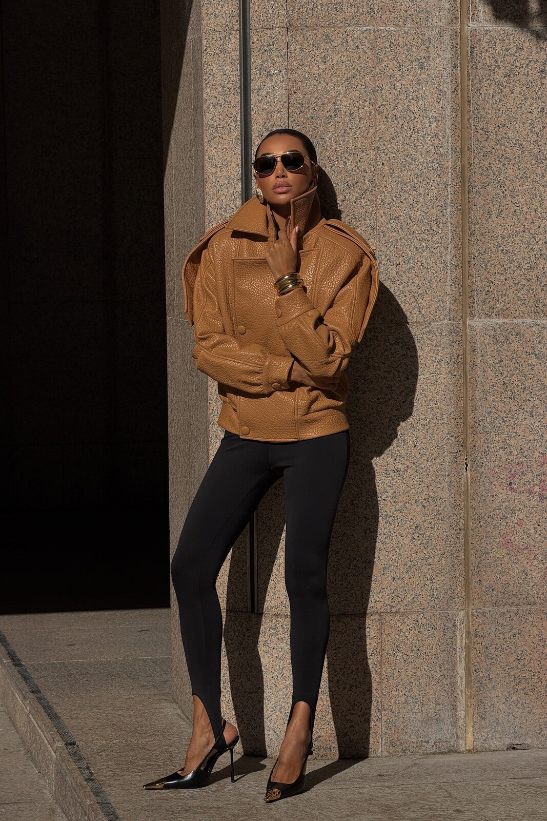 CASACO BIKER PORCINI