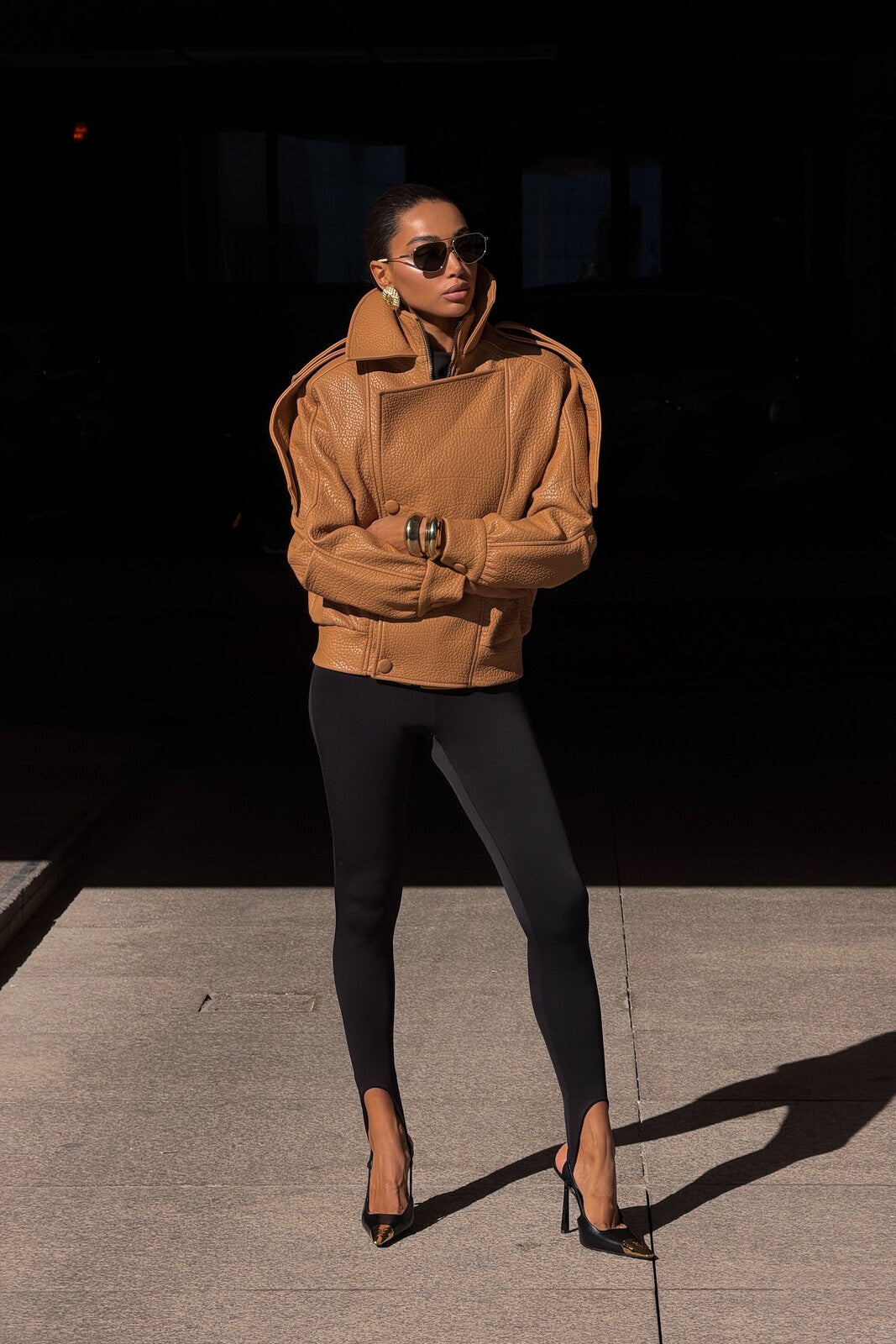 CASACO BIKER PORCINI