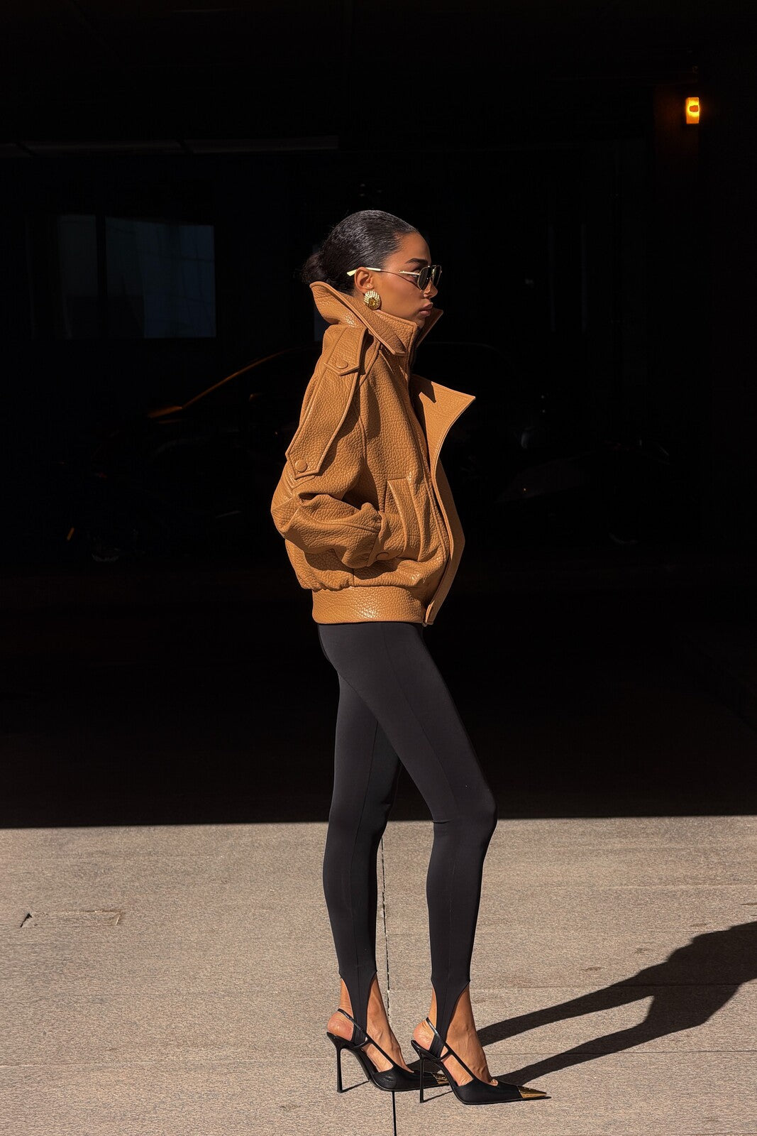 CASACO BIKER PORCINI