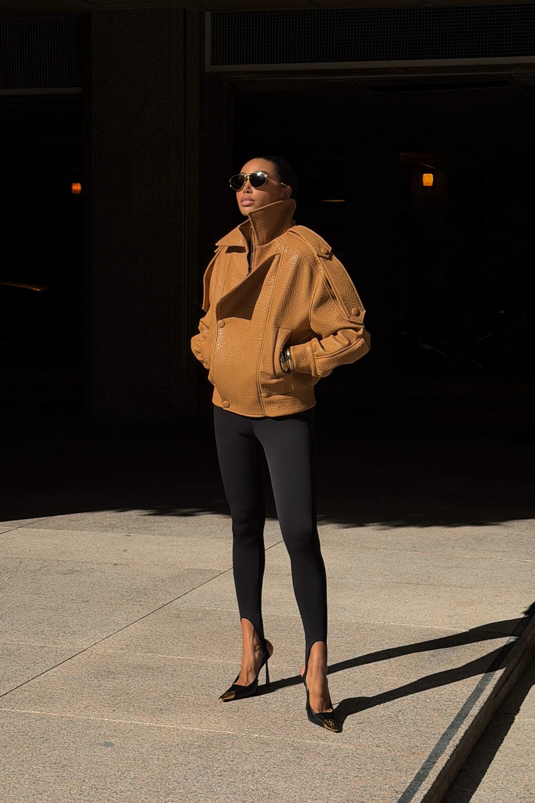 CASACO BIKER PORCINI