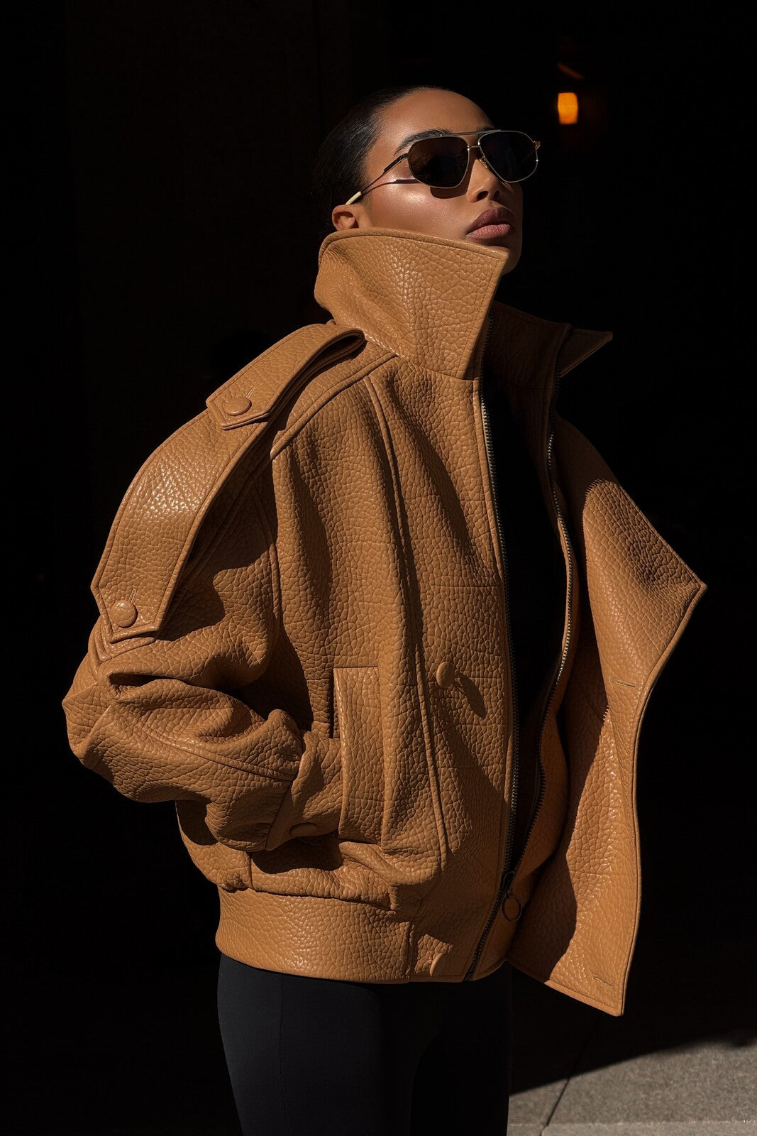 CASACO BIKER PORCINI