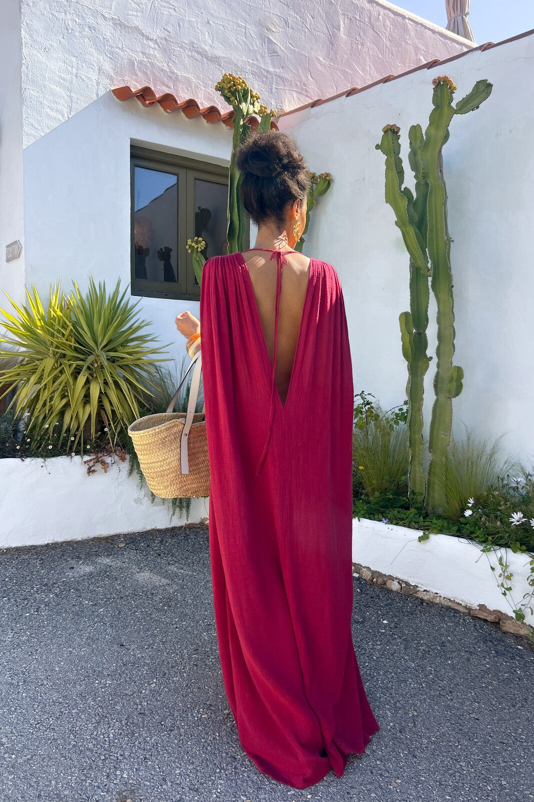VESTIDO BURDEOS FLUIDO