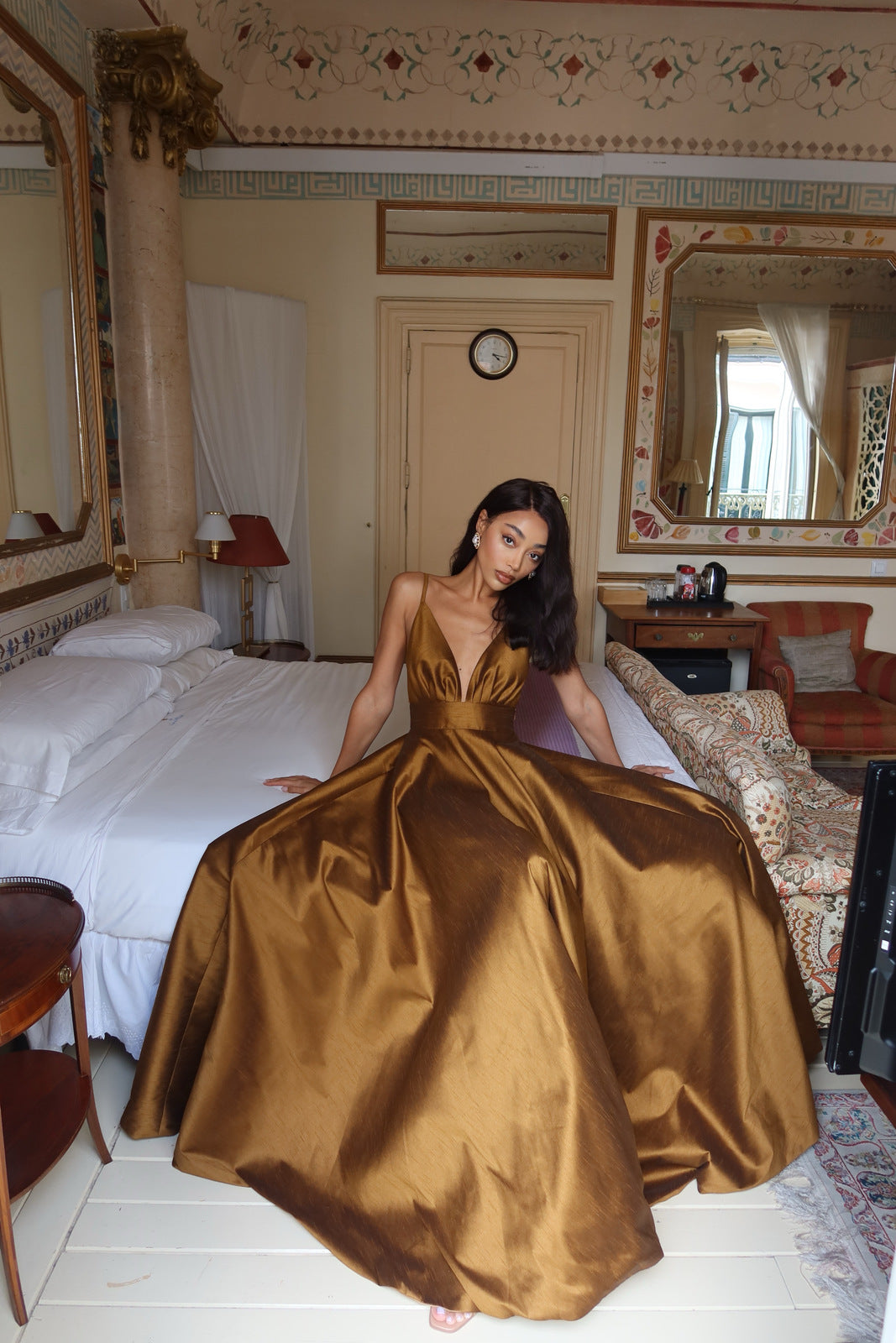 VESTIDO PRINCESA BRONZE
