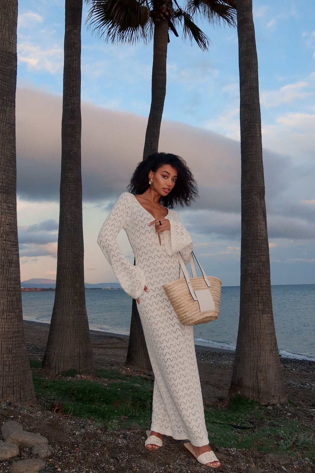 Off-White Knit Waves Dress Off-White Knit Waves Dress
