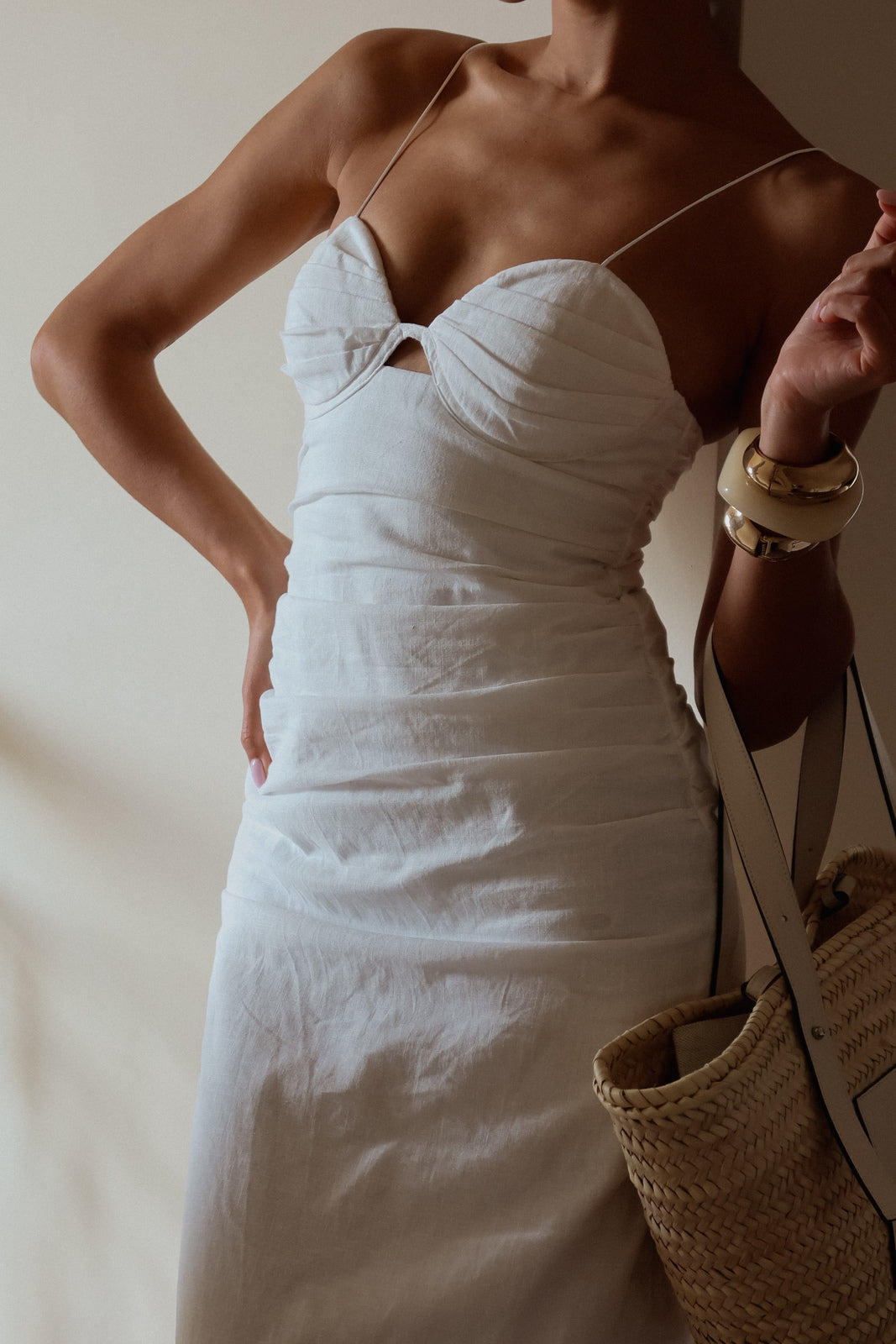 VESTIDO BRANCO JUSTO LINHO