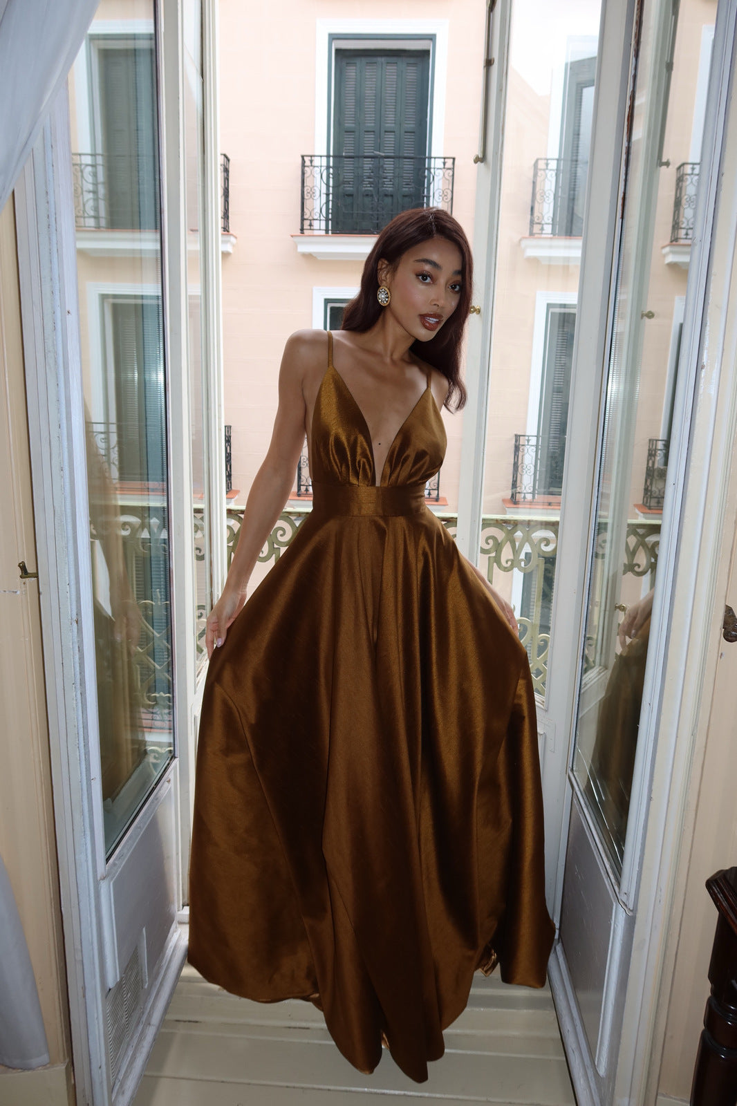 VESTIDO PRINCESA BRONZE