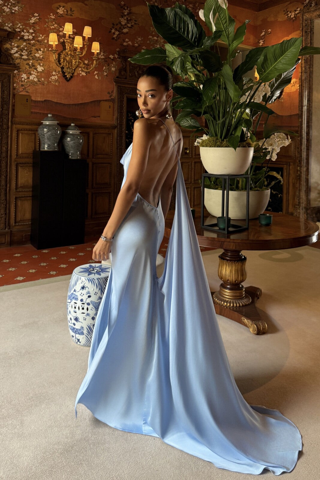 BLUE LONG DRESS