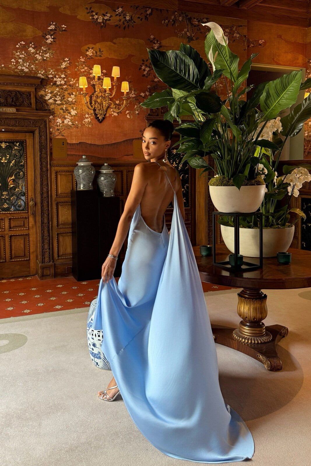 BLUE LONG DRESS
