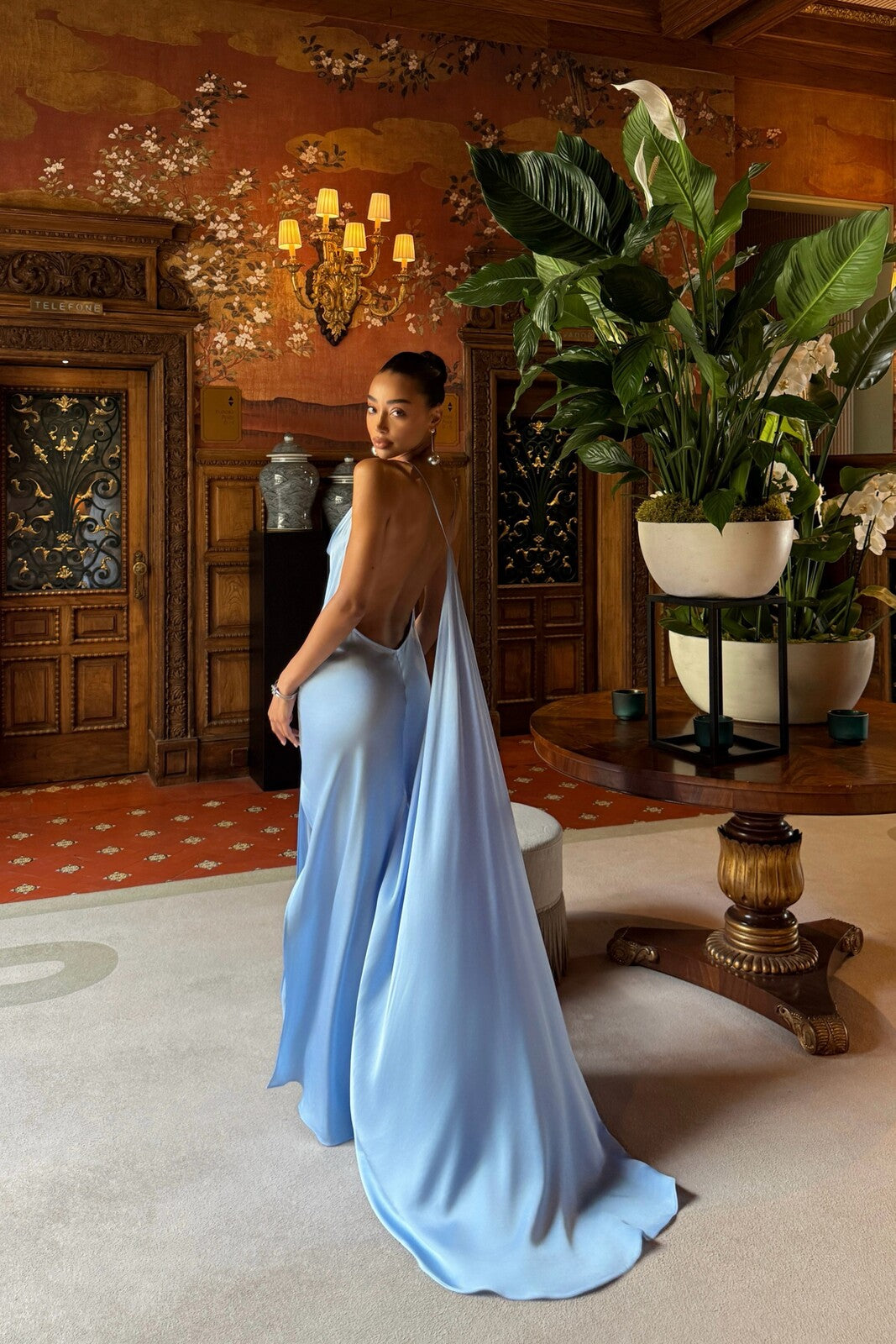 BLUE LONG DRESS