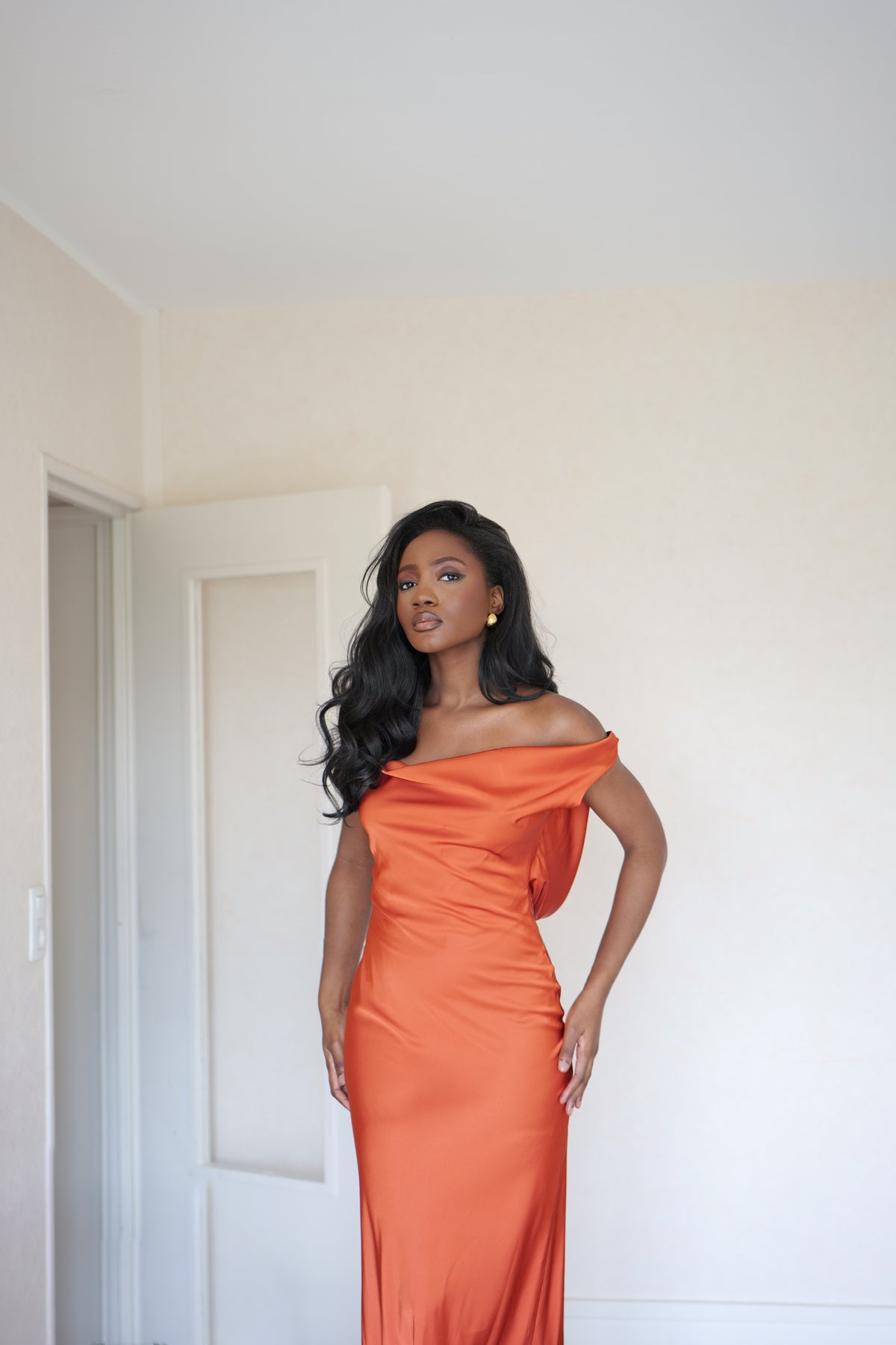 LONG FLOWING TILE DRESS