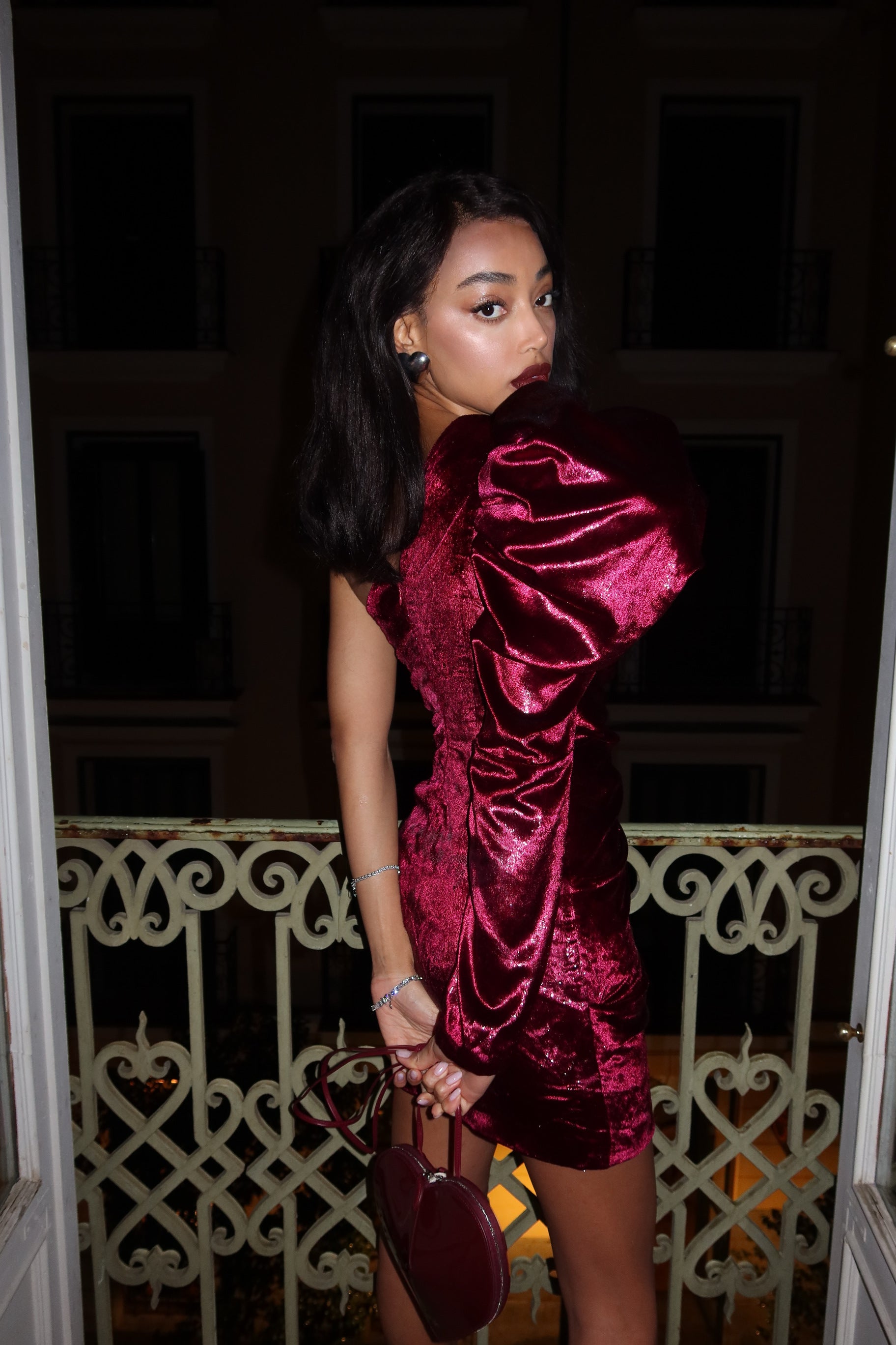 BORDEAUX VELVET FANTASY DRESS BORDEAUX VELVET FANTASY DRESS