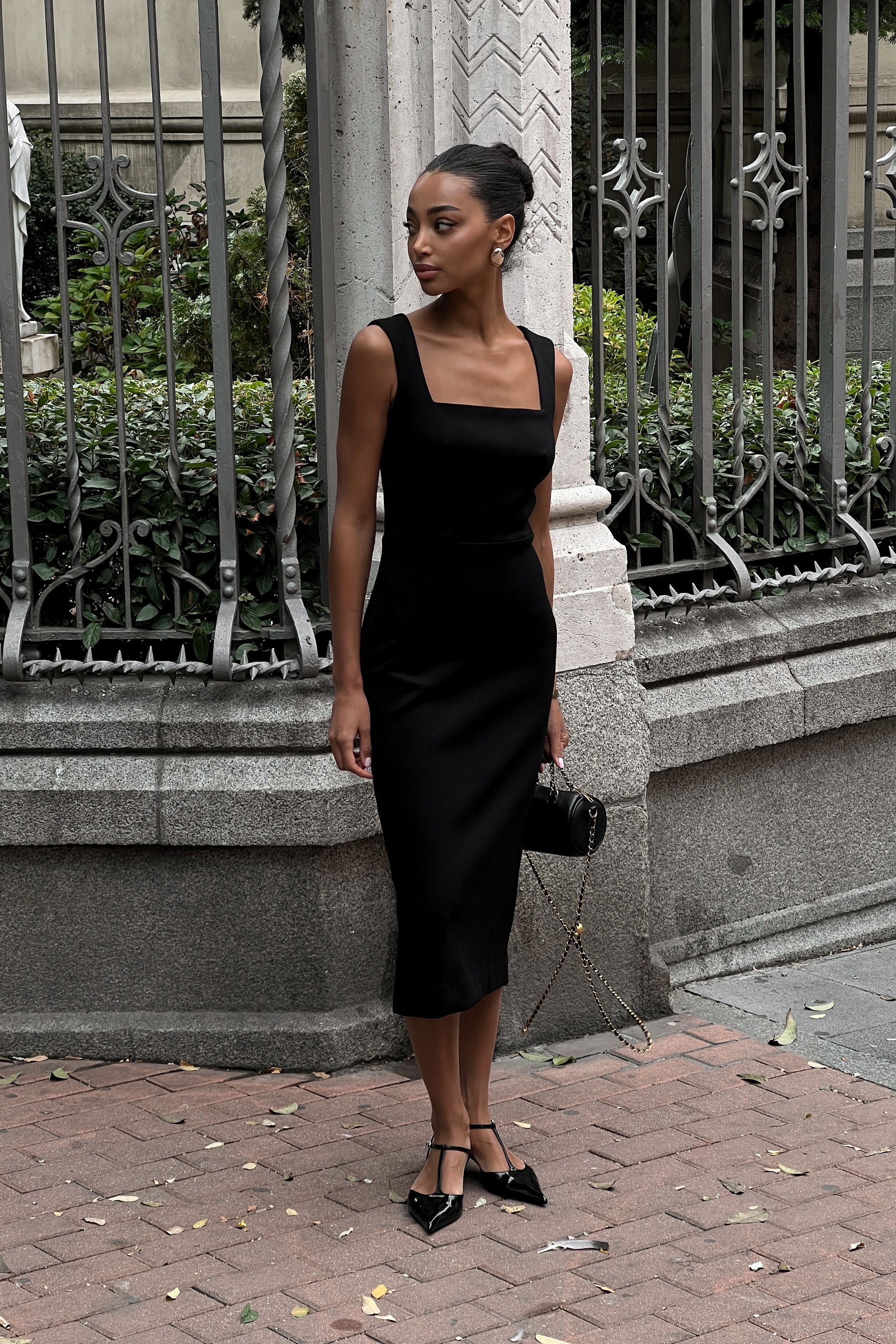 BLACK SLIM DRESS - KAO BLACK SLIM DRESS - KAO