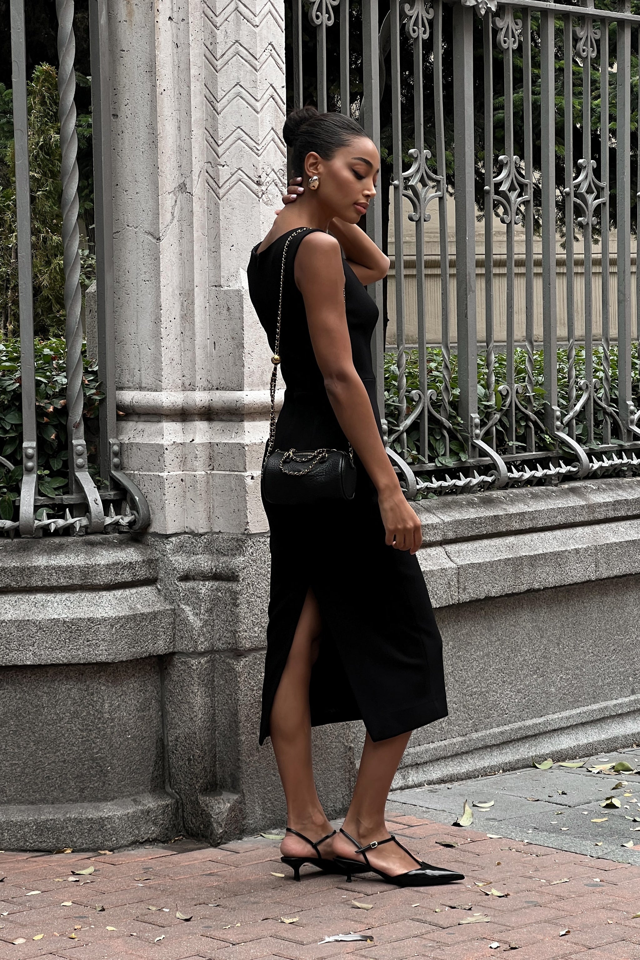 BLACK SLIM DRESS - KAO BLACK SLIM DRESS - KAO