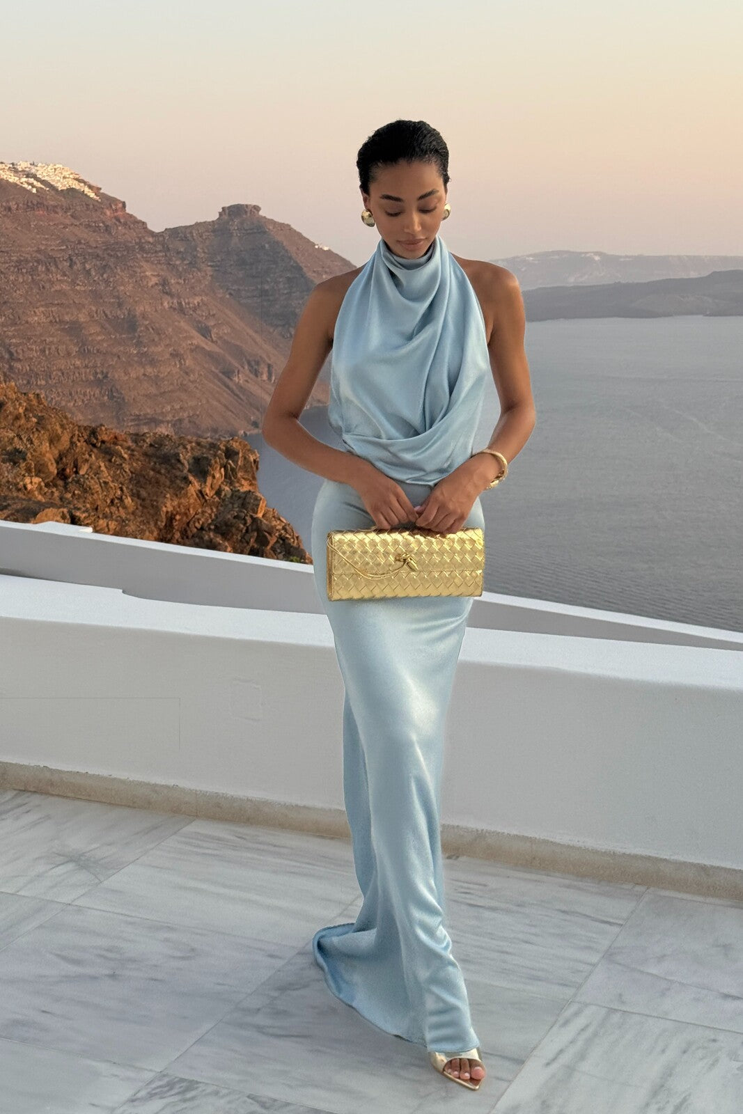 VESTIDO COMPRIDO AZUL