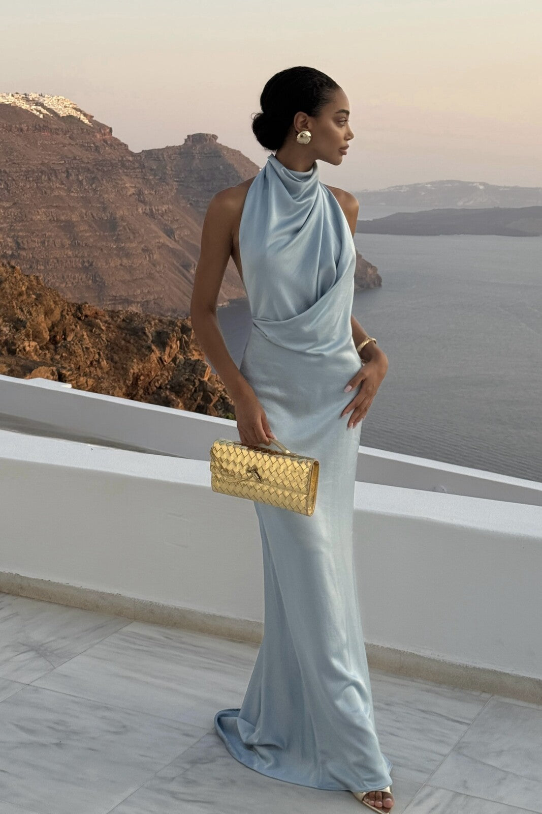 VESTIDO COMPRIDO AZUL