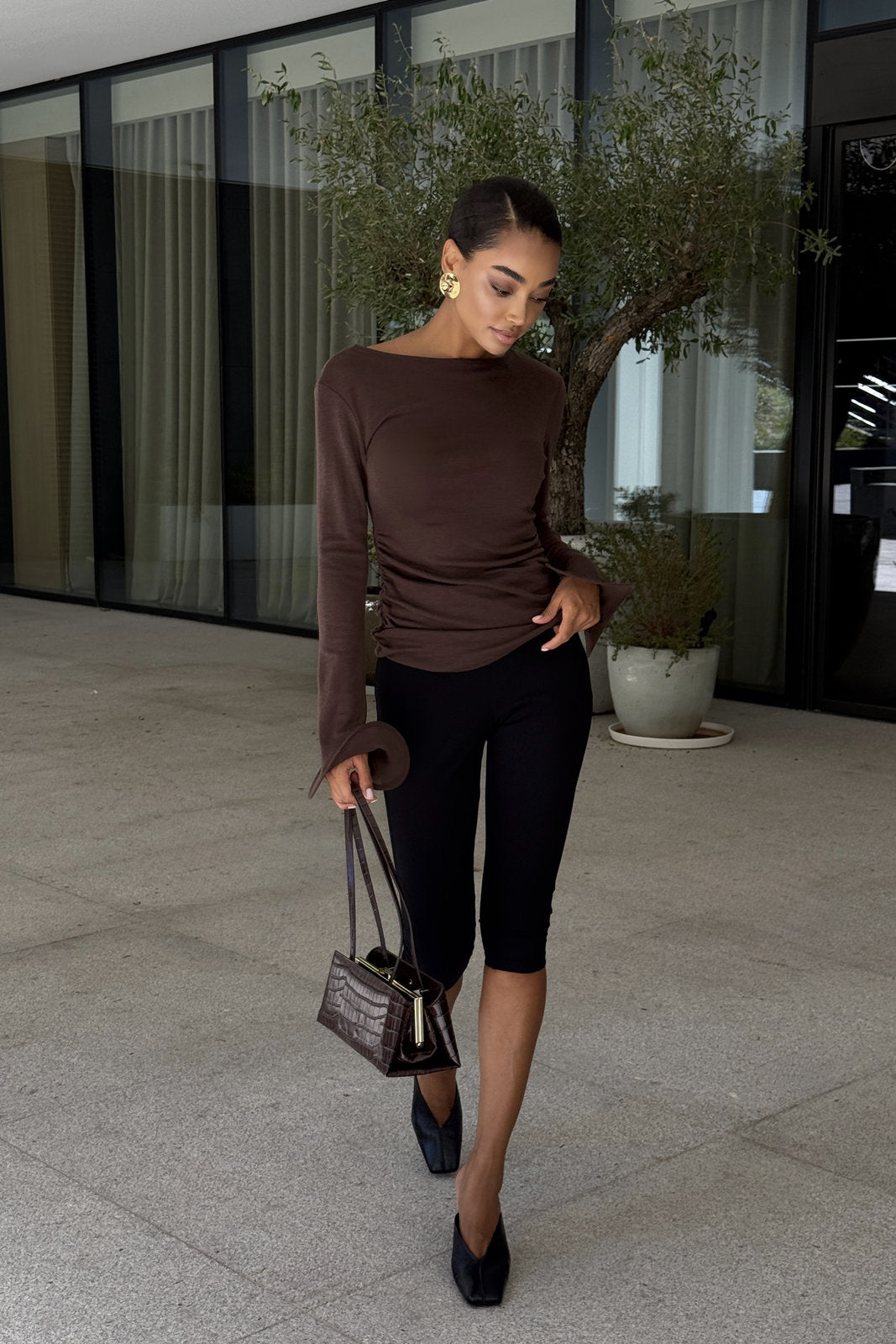 LEGGINGS CAPRI PRETAS