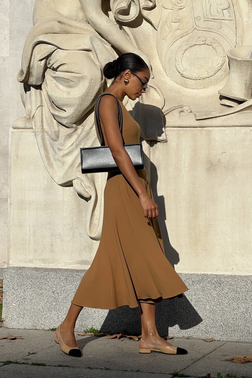 CAMEL SLEEVELESS DRESS - KAO CAMEL SLEEVELESS DRESS - KAO