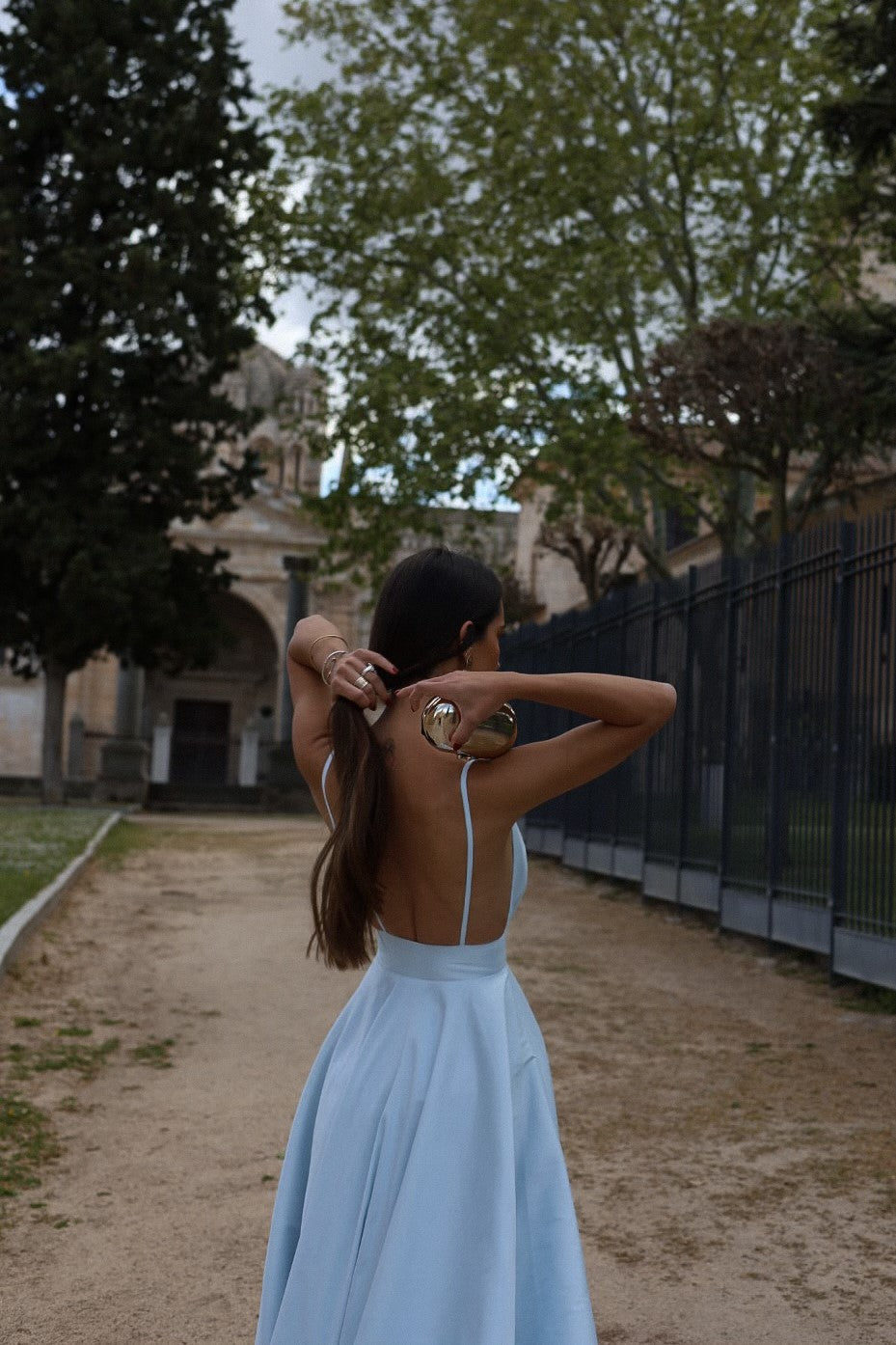 LIGHT BLUE PRINCESS DRESS