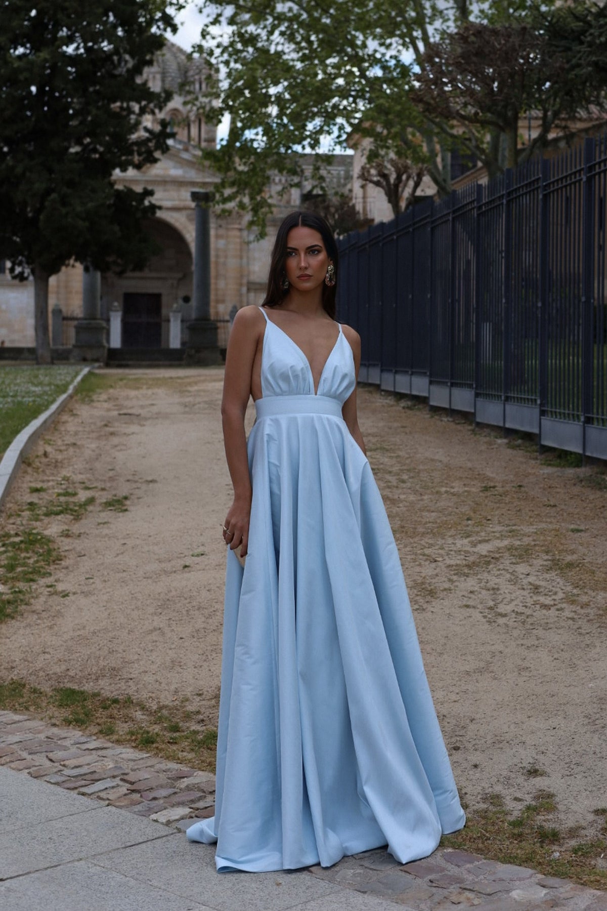 LIGHT BLUE PRINCESS DRESS
