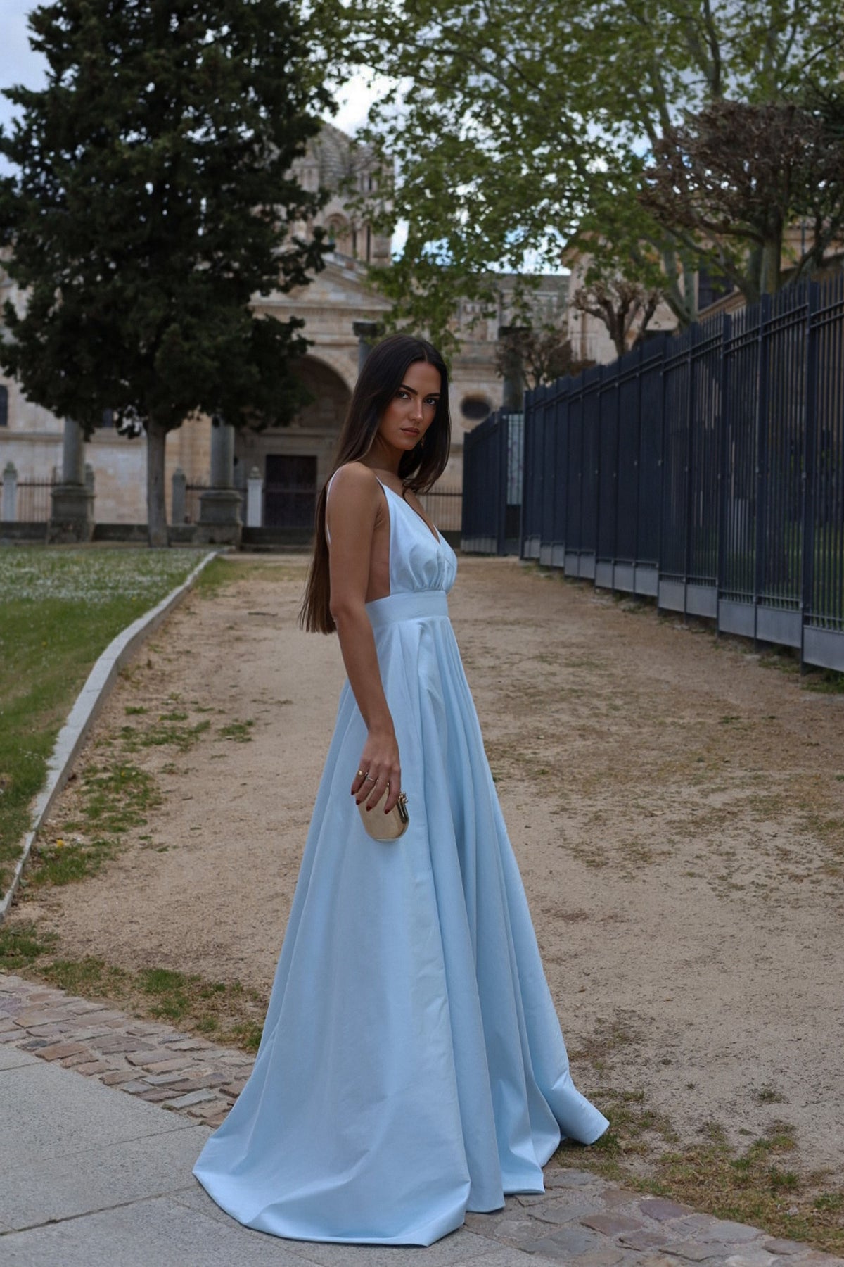 LIGHT BLUE PRINCESS DRESS