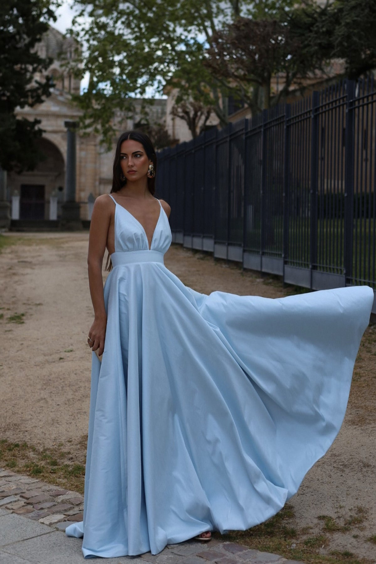 LIGHT BLUE PRINCESS DRESS