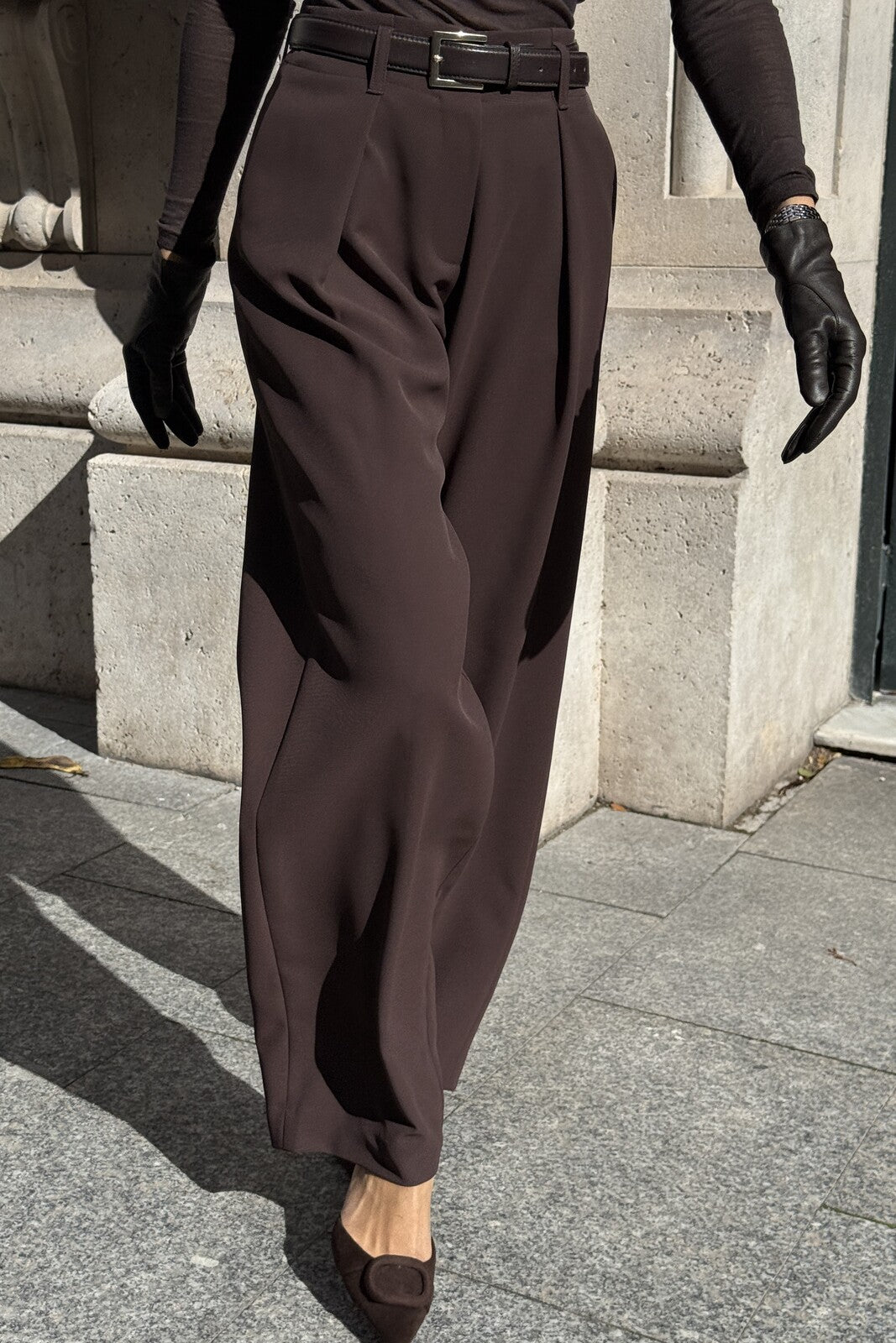 CALÇA FLARE CASTANHA