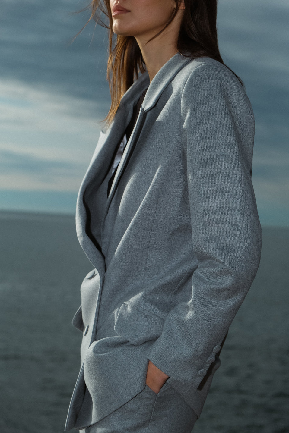 Blazer gris 2025 clair