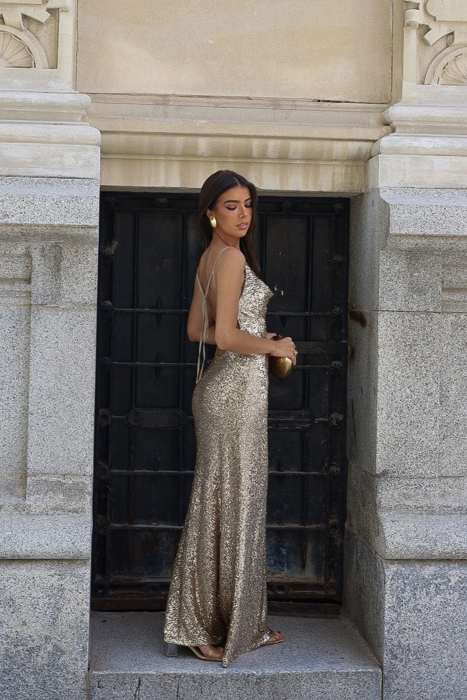 Gold Sequined Dress Gold Sequined Dress