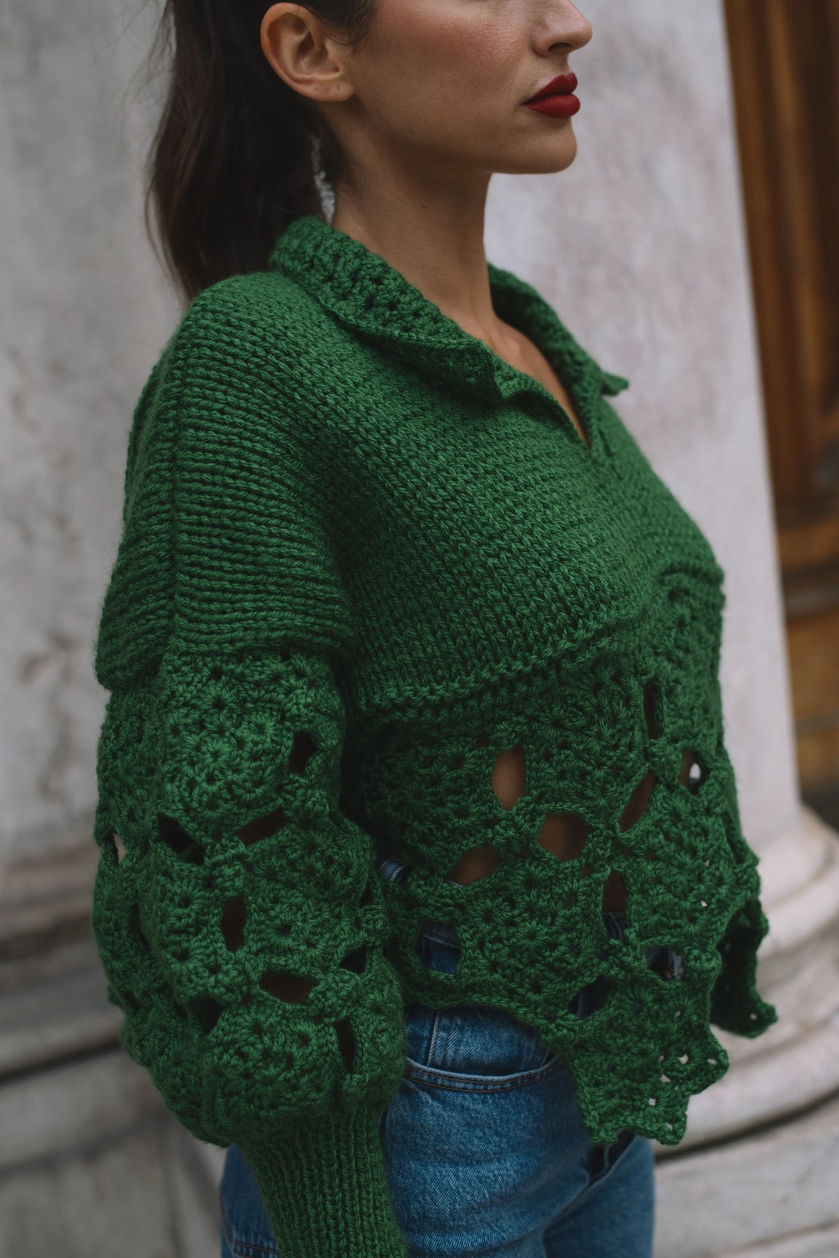 CAMISOLA DE MALHA VERDE