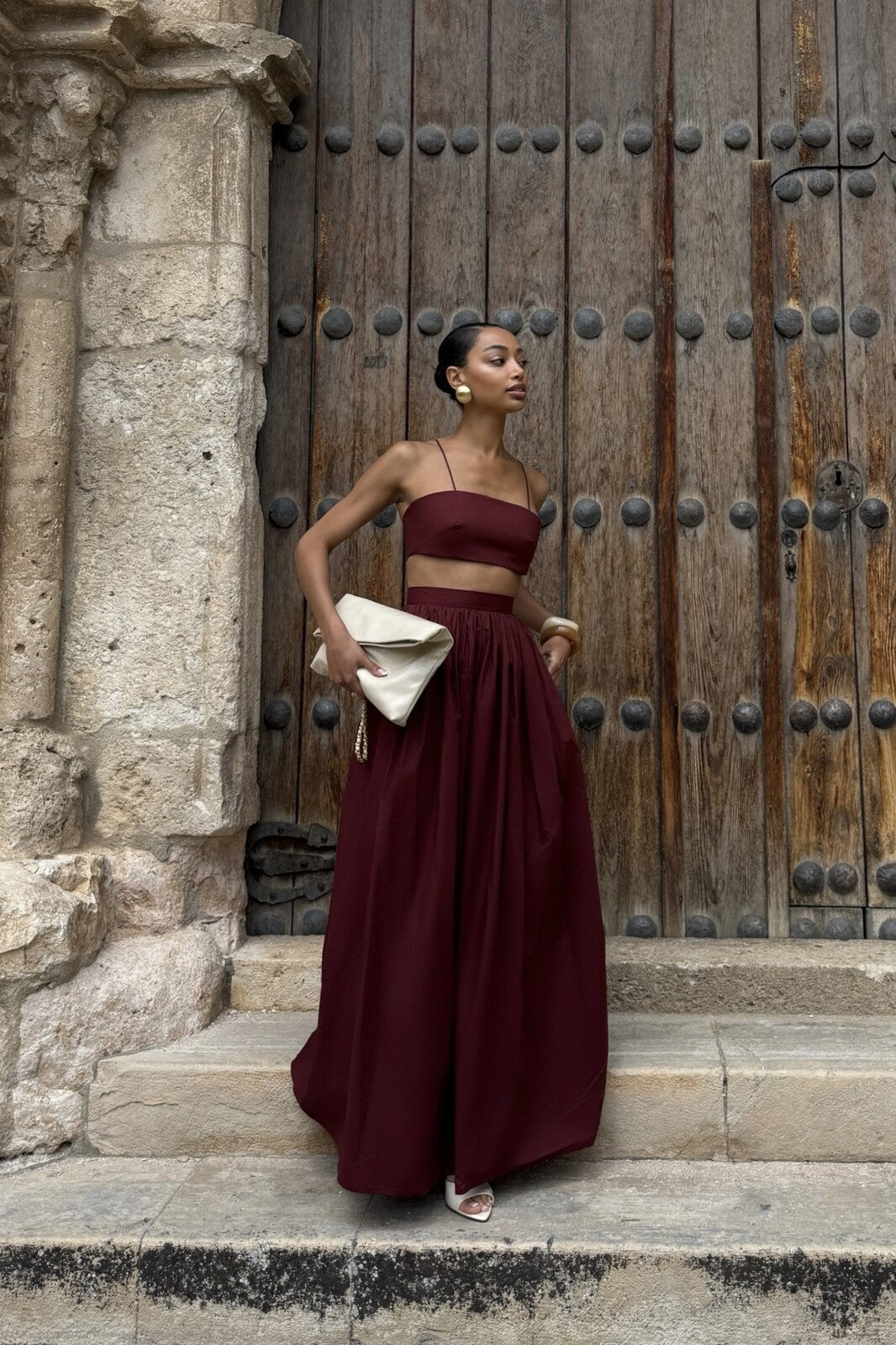 SAIA COMPRIDA BORDEAUX CAMBRAIA