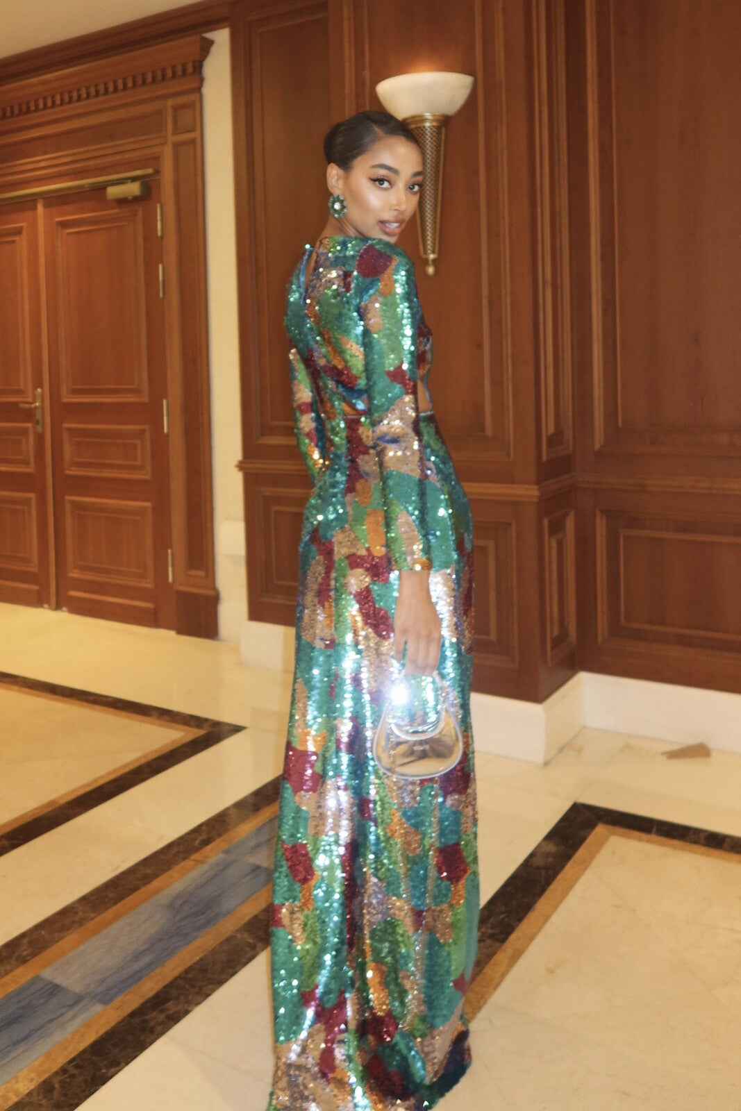 LONG MULTICOLOR SEQUIN DRESS - KAO LONG MULTICOLOR SEQUIN DRESS - KAO