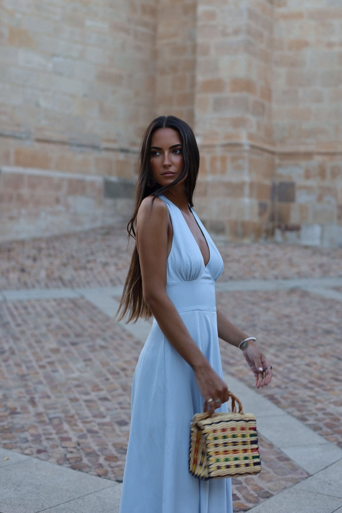 VESTIDO AZUL GODÉ