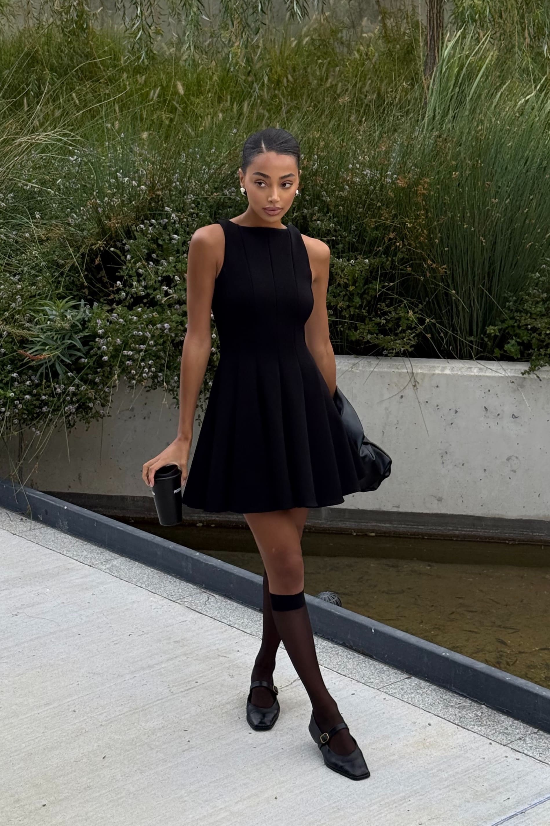 SHORT BLACK DRESS - KAO SHORT BLACK DRESS - KAO