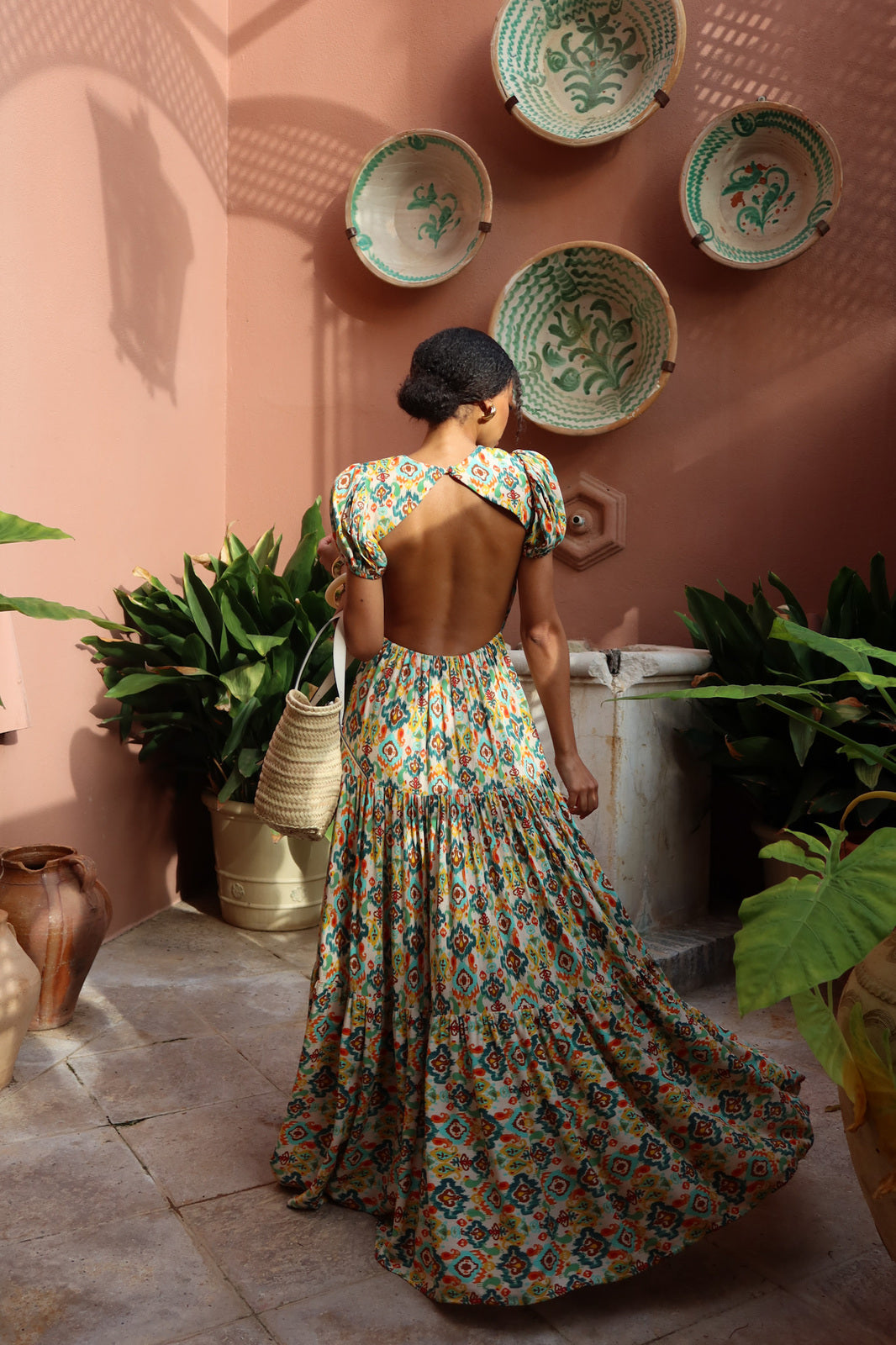 VESTIDO LARGO MULTICOLOR