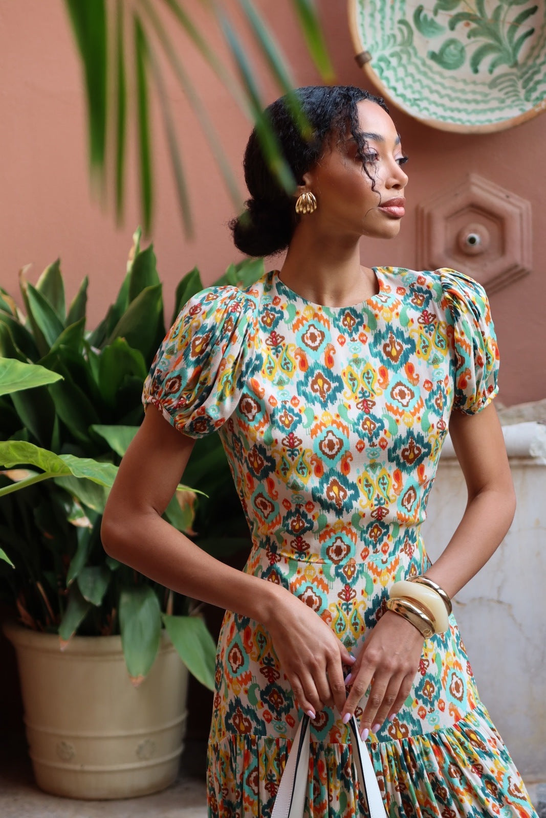 VESTIDO LARGO MULTICOLOR