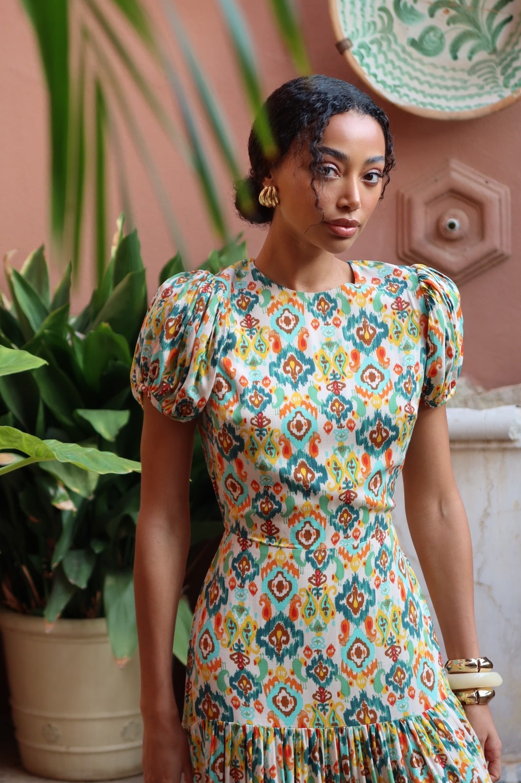 VESTIDO LARGO MULTICOLOR