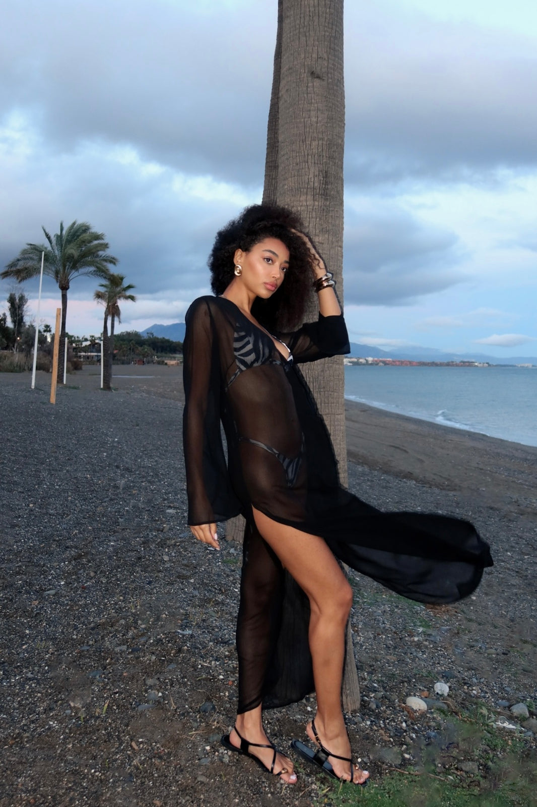 black chiffon shirt dress ASOS DESIGN chiffon smock mini shirt dress in black