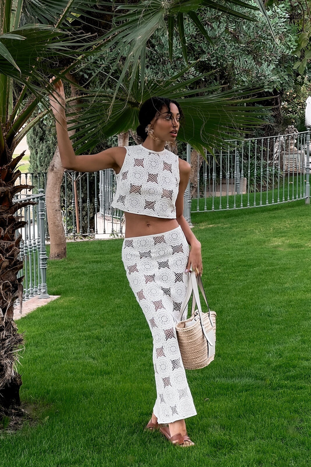 TOP FLOR TRICOT BRANCO